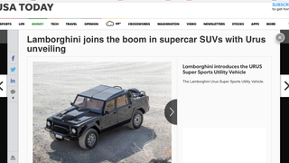 I Like The USA Today Take On The New Lamborghini Urus Better Than The Real Thing